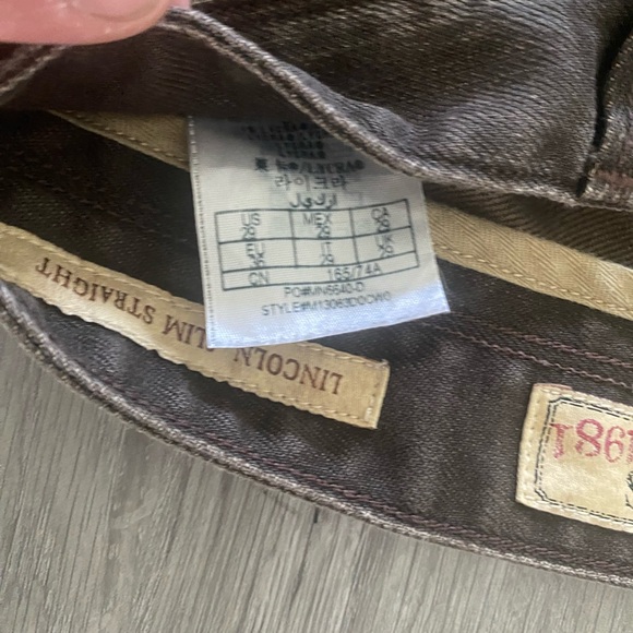 Guess Lincoln Slim Straight brown jeans size 29 good condition - Picture 3 of 3